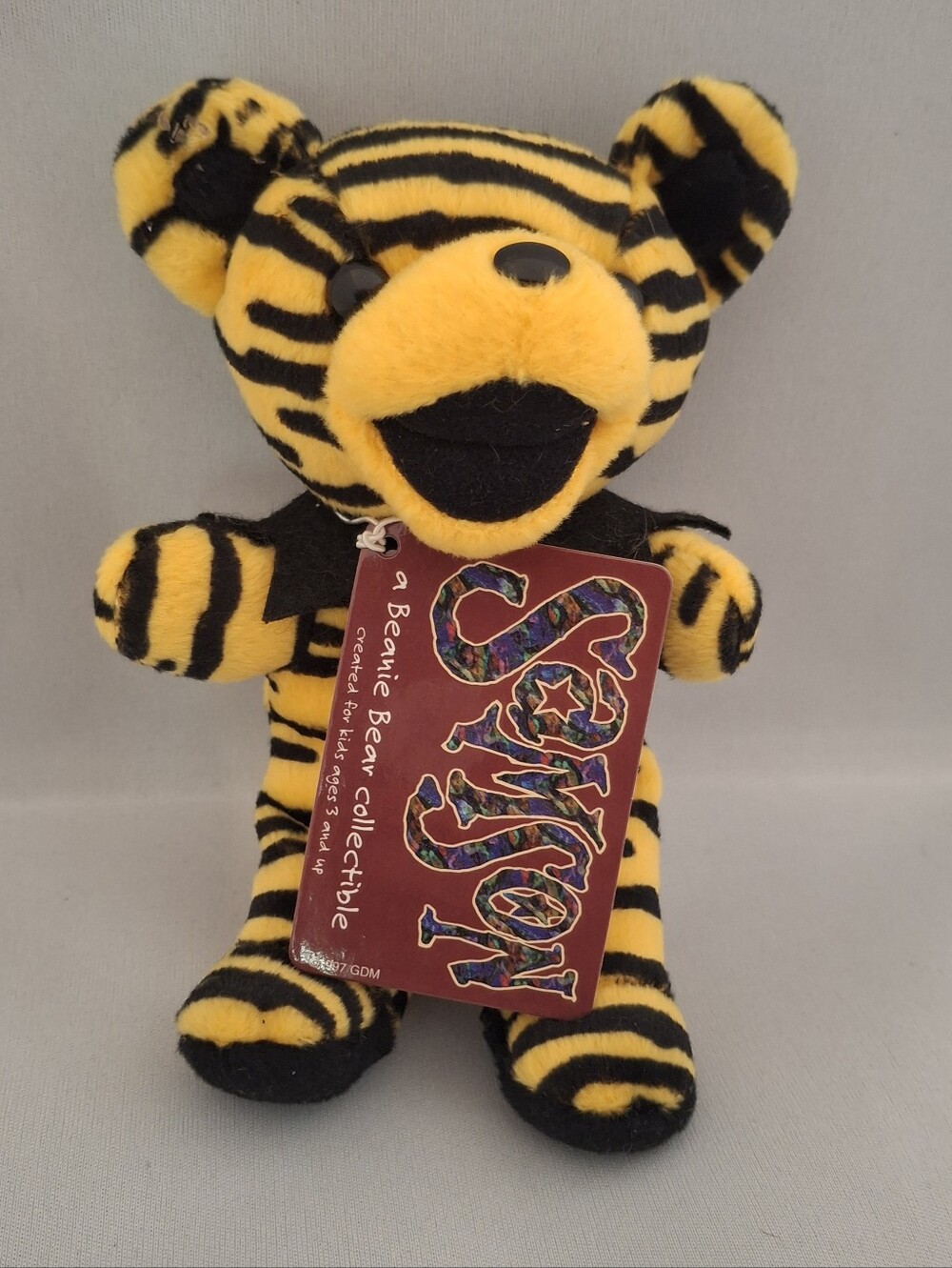 SAMSON Grateful Dead Dancing Beanie Bear NWT Liquid Blue Plush 7" Steven Smith